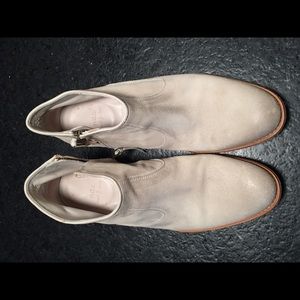 Suede ankle booties by n.d.c..